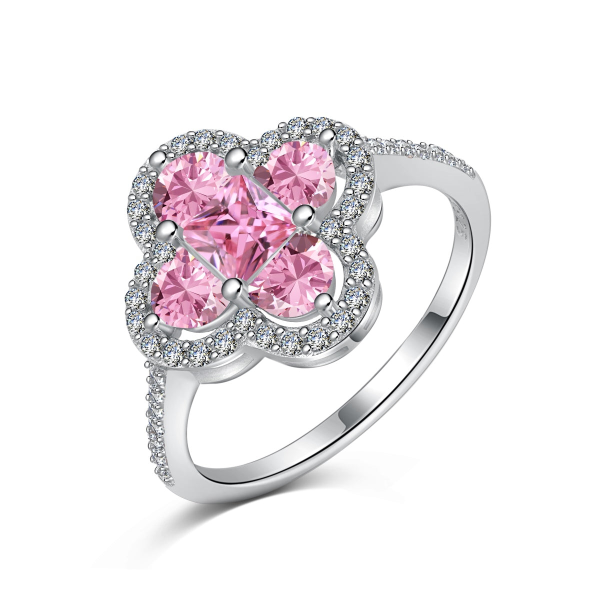 [LuckyStar]Luxurious Eternity Flower Shape Banquet Ring