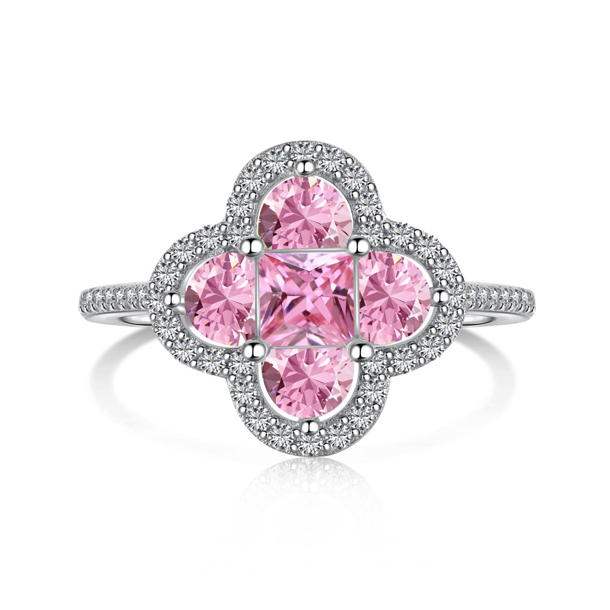 [LuckyStar]Luxurious Eternity Flower Shape Banquet Ring