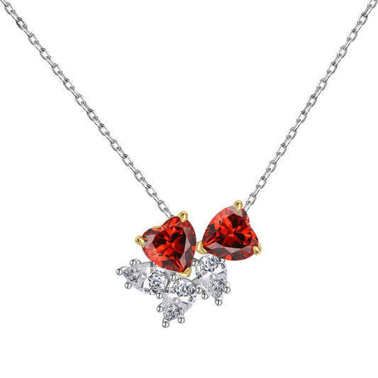 [LuckyStar]Dainty Red Heart Necklace