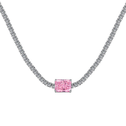 [LuckyStar]2.0 carat Ornate Emerald Cut Necklace