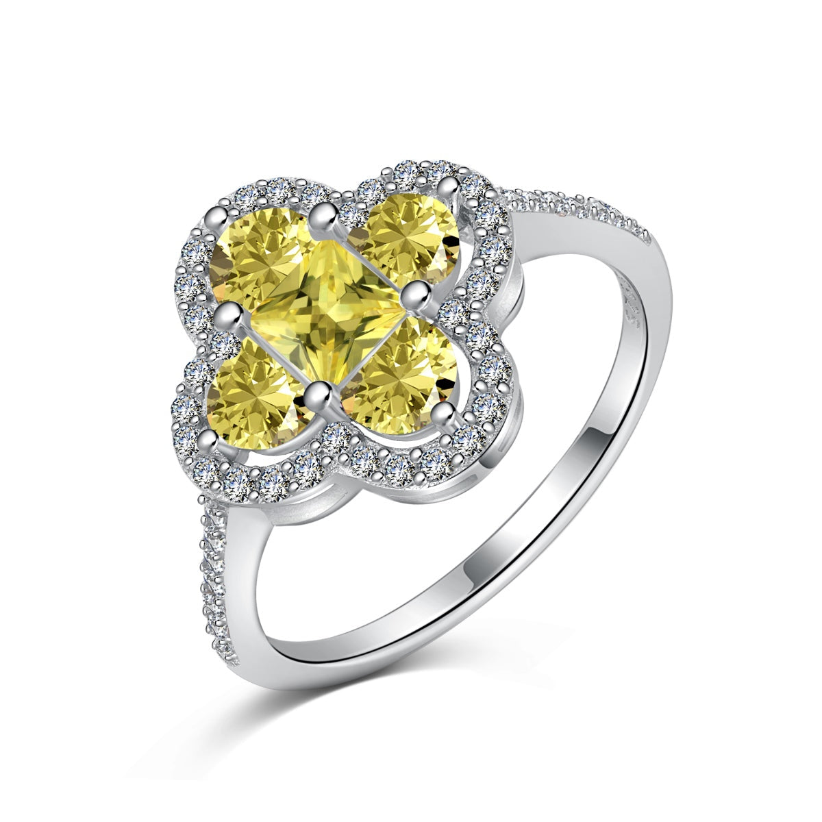 [LuckyStar]Luxurious Eternity Flower Shape Banquet Ring