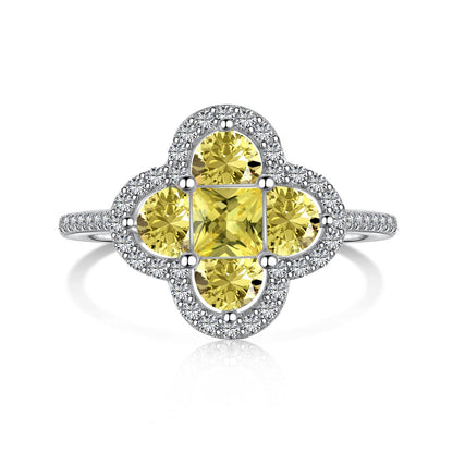 [LuckyStar]Luxurious Eternity Flower Shape Banquet Ring