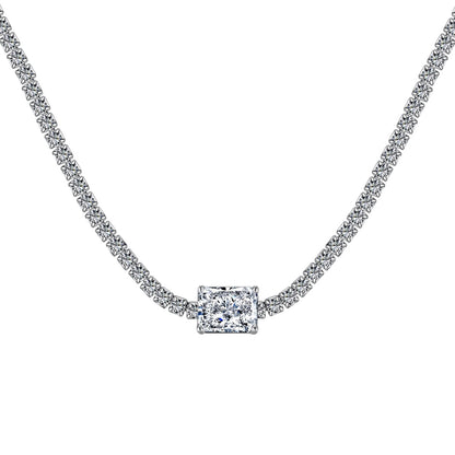 [LuckyStar]2.0 carat Ornate Emerald Cut Necklace