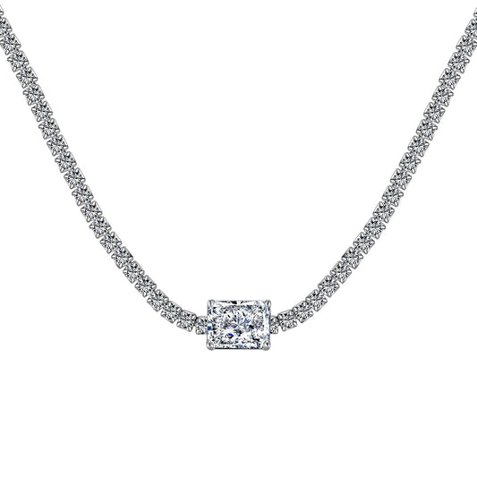 [LuckyStar]2.0 carat Ornate Emerald Cut Necklace