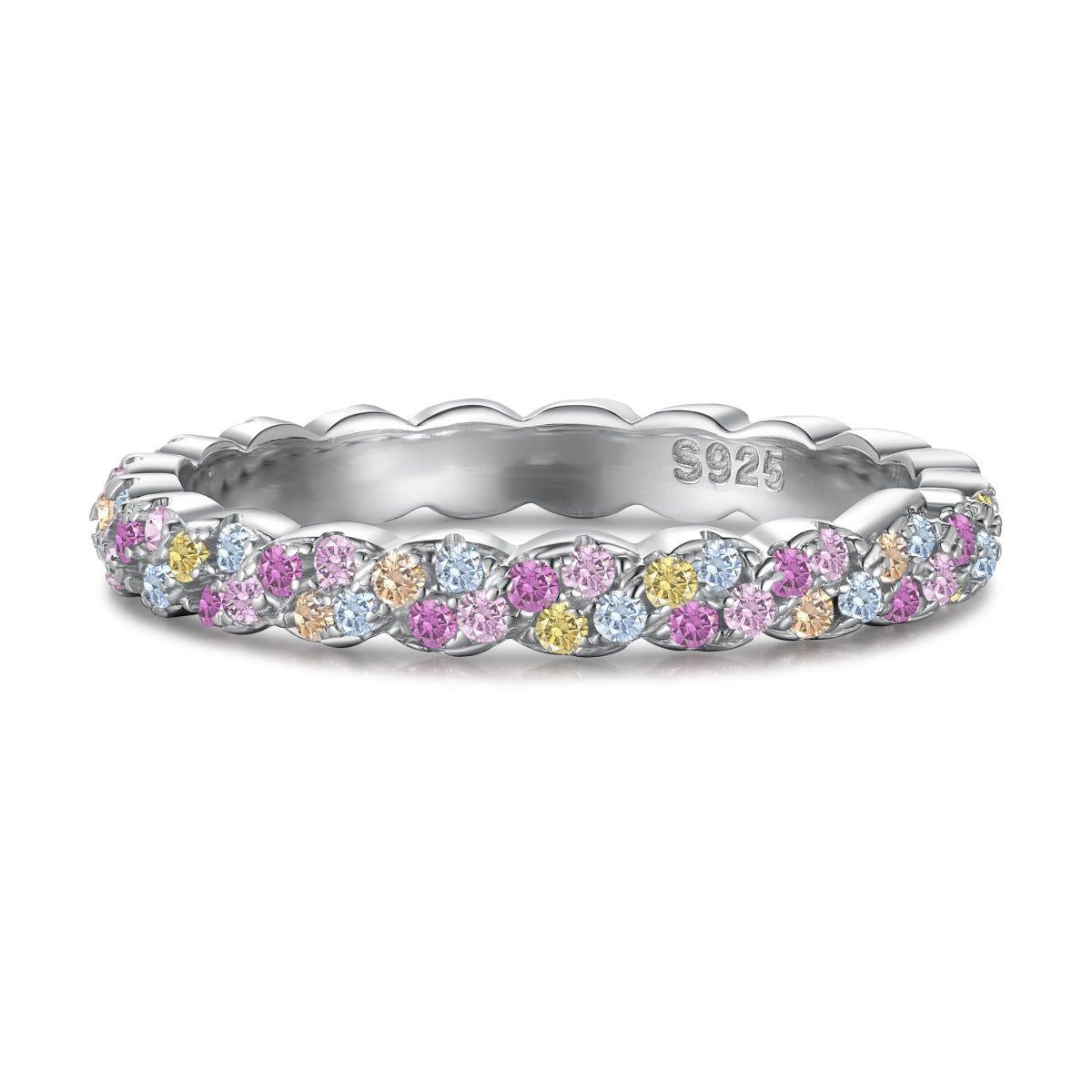 [LuckyStar]Dainty Ebullient Round Cut Daily Ring