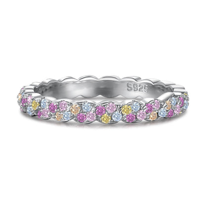 [LuckyStar]Dainty Ebullient Round Cut Daily Ring