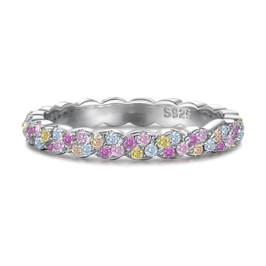 [LuckyStar]Dainty Ebullient Round Cut Daily Ring