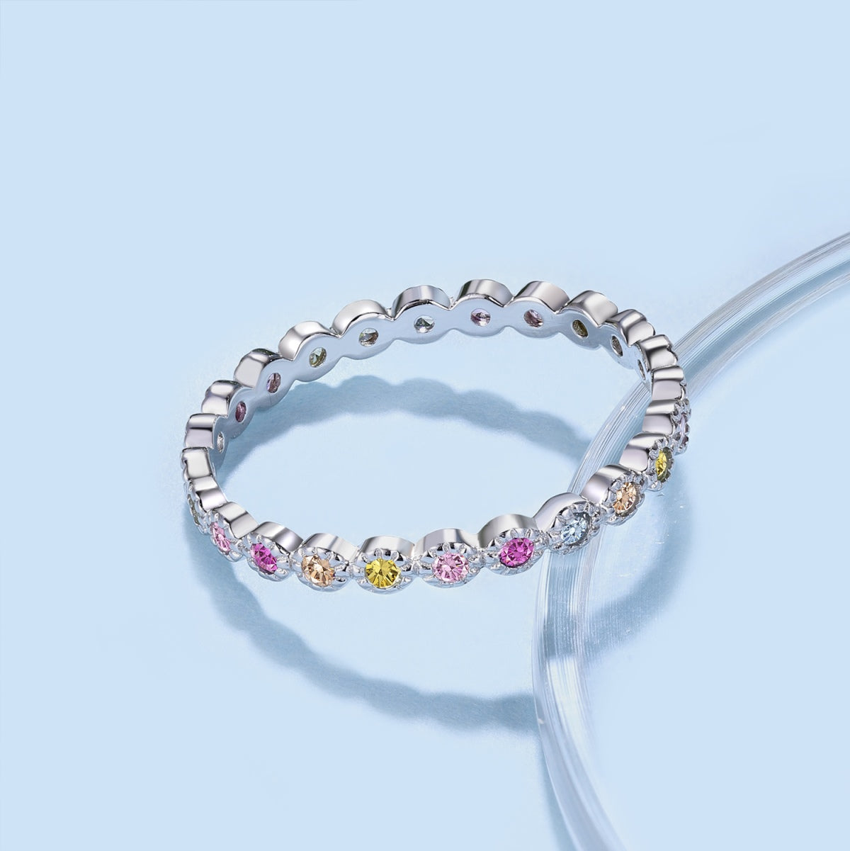 [LuckyStar]Radiant Sparkling Round Cut Daily Ring