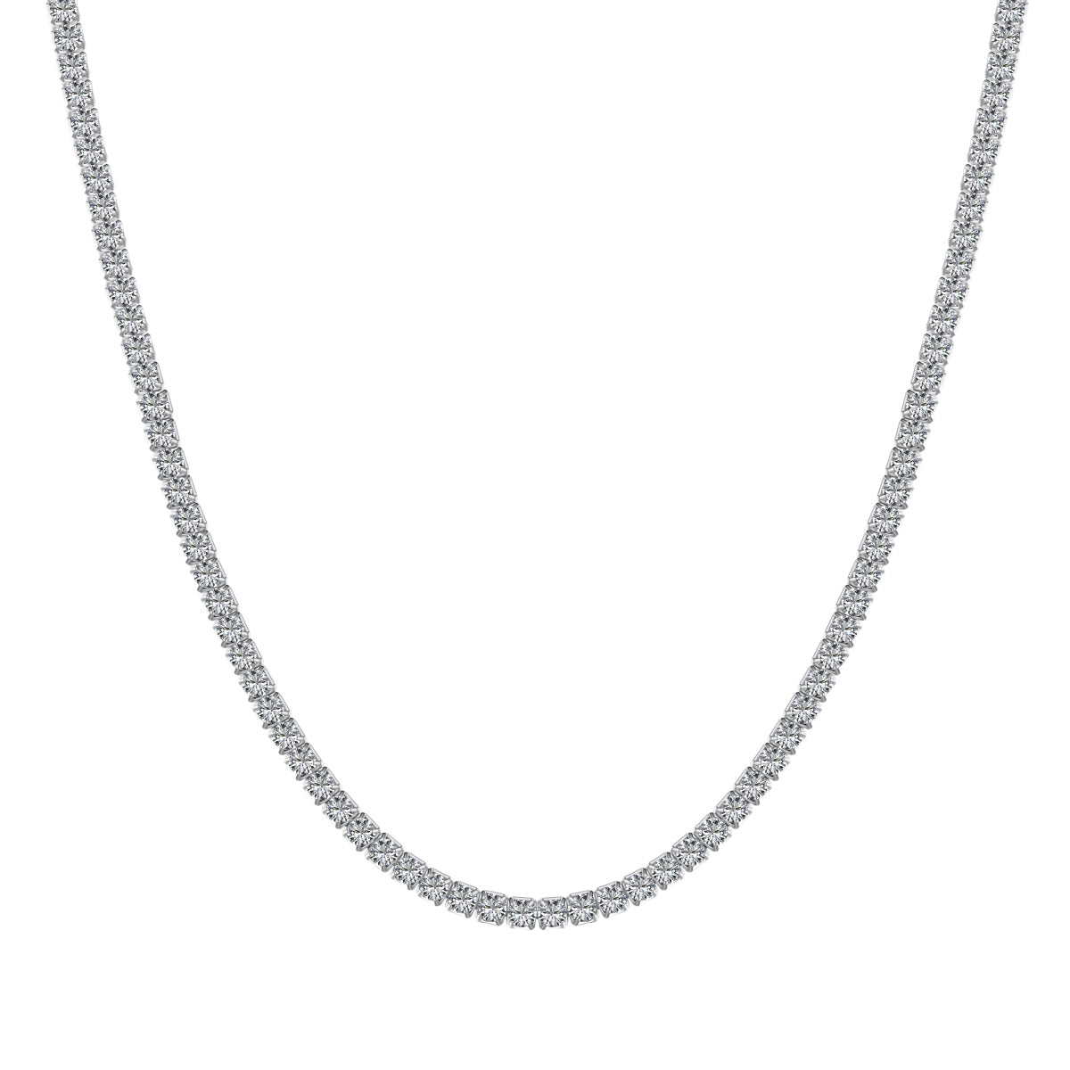 [LuckyStar]Delicate Round Shape Tennis Necklace