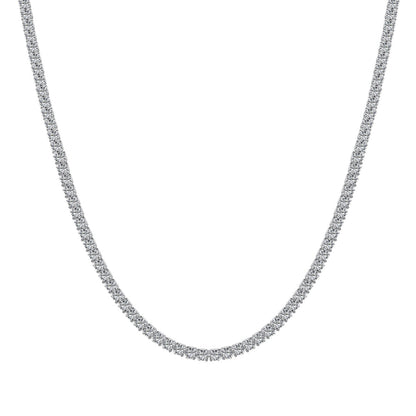 [LuckyStar]Delicate Round Shape Tennis Necklace