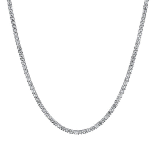 [LuckyStar]Delicate Round Shape Tennis Necklace