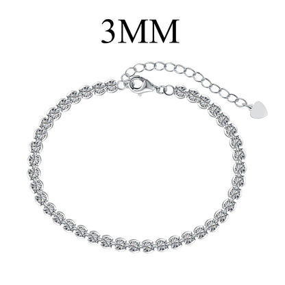 [LuckyStar]Ornate  Sparkling Round Cut Daily Bracelet