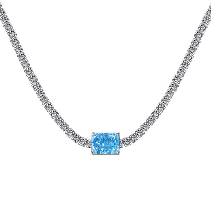 [LuckyStar]2.0 carat Ornate Emerald Cut Necklace