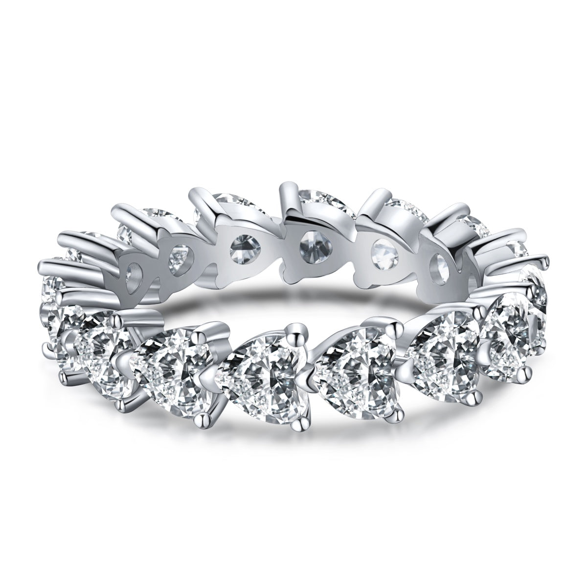 [LuckyStar]0.25 Carat Radiant Romance Heart Cut Lover Ring