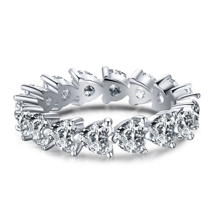 [LuckyStar]0.25 Carat Radiant Romance Heart Cut Lover Ring