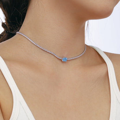 [LuckyStar]2.0 carat Ornate Emerald Cut Necklace