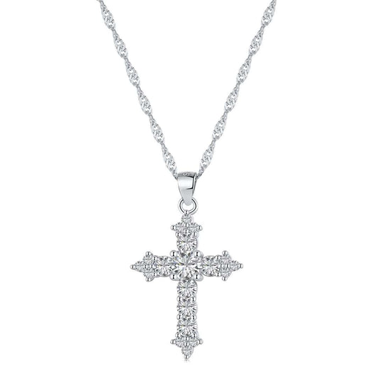 [LuckyStar]Delicate Cross Shape Necklace