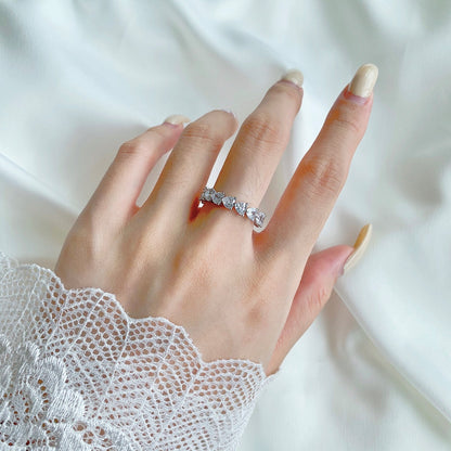 [LuckyStar]0.25 Carat Radiant Romance Heart Cut Lover Ring
