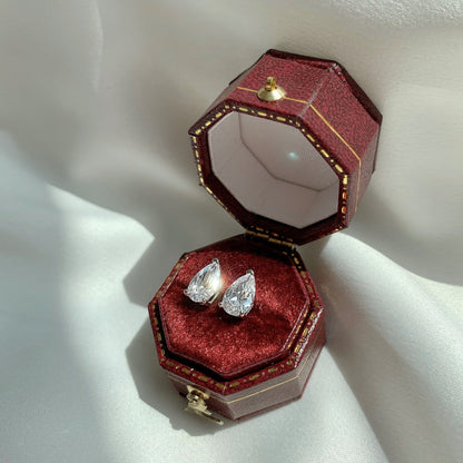 [LuckyStar]Ornate Water Drop Shape Earrings