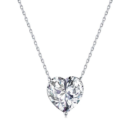 [LuckyStar]6.0 carat Radiant Heart Shape Necklace