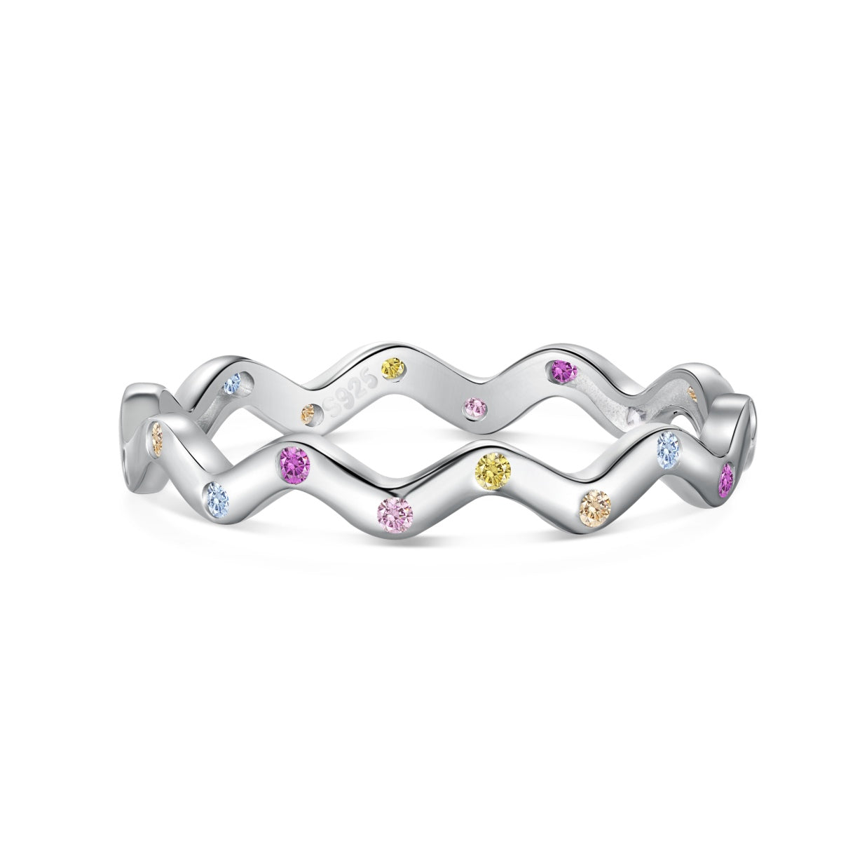 [LuckyStar]Ornate Vibrant Round Cut Daily Ring