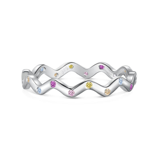 [LuckyStar]Ornate Vibrant Round Cut Daily Ring