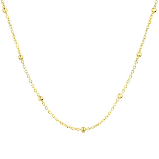 [LuckyStar]Small Bead Clavicle Chain Simple Necklace