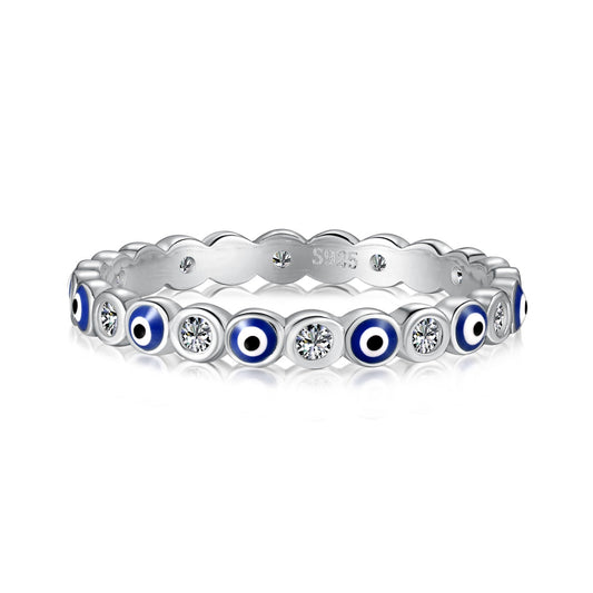 [LuckyStar]Sparkling Vibrant Round Shape Daily Ring
