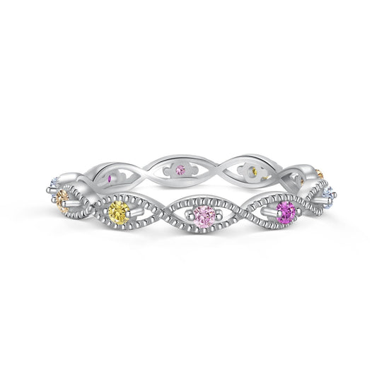 [LuckyStar]Elegant Energetic Round Cut Daily Ring