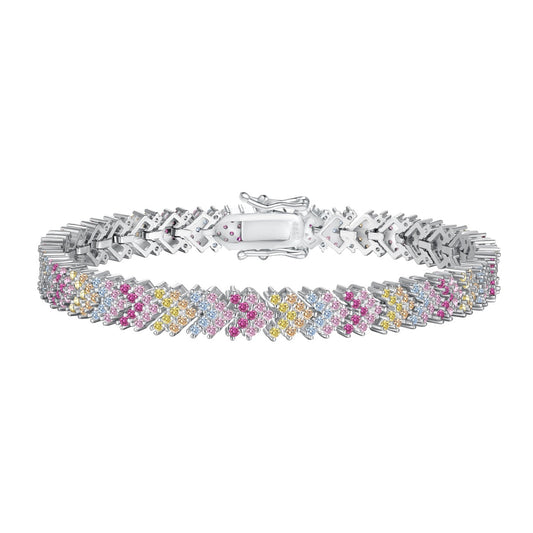 [LuckyStar]Ornate Sparkling Round Cut Party Bracelet