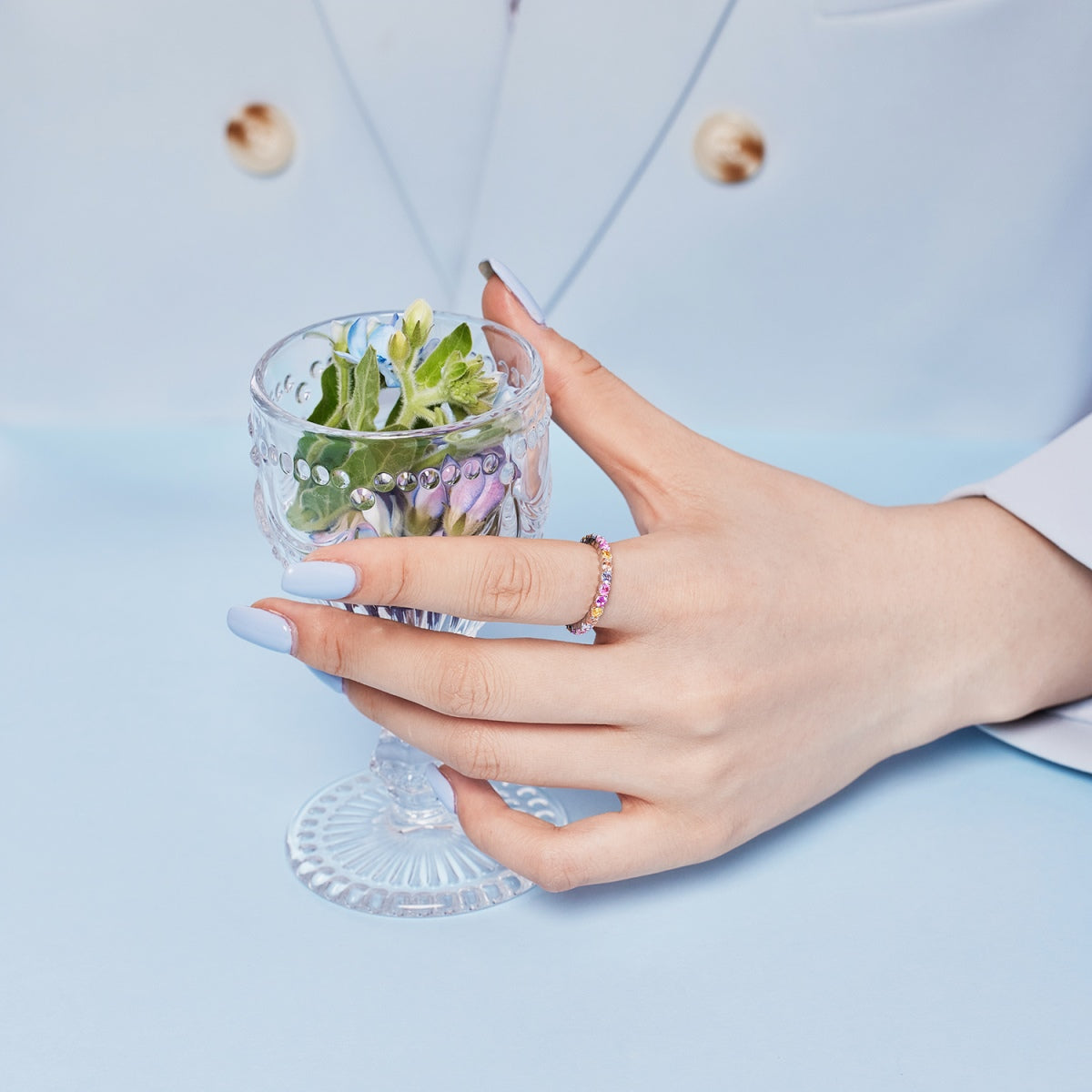 [LuckyStar]Dazzling Resplendent Round Cut Party Ring