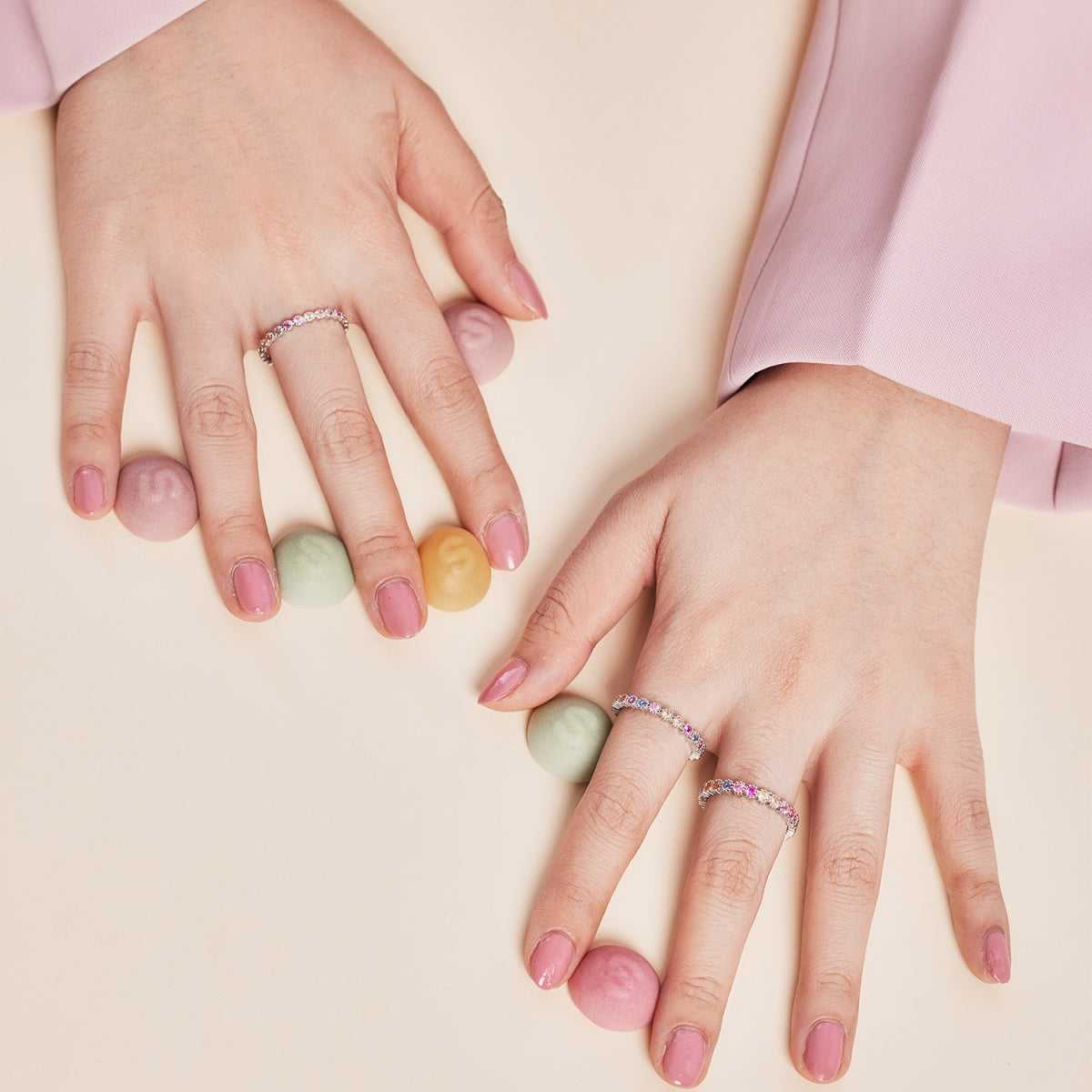 [LuckyStar]Unique Scintillating Round Cut Daily Ring