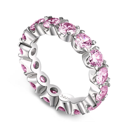 [LuckyStar]Eternity Round Cut Tennis Ring