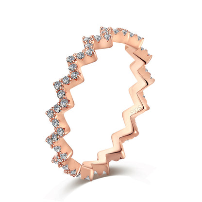 [LuckyStar]Delicate Enchanting Wave Shape Daily Ring