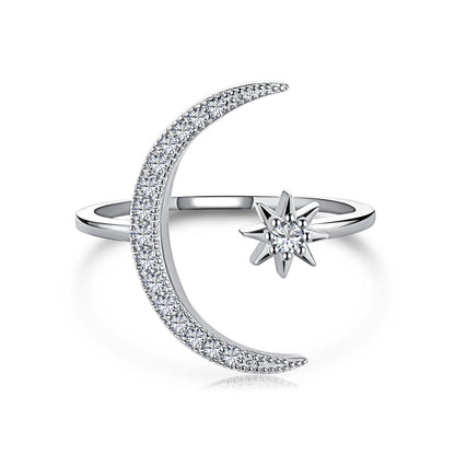 [LuckyStar]Eternity Moon & Star Ring