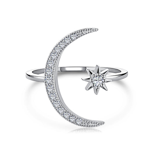 [LuckyStar]Eternity Moon & Star Ring