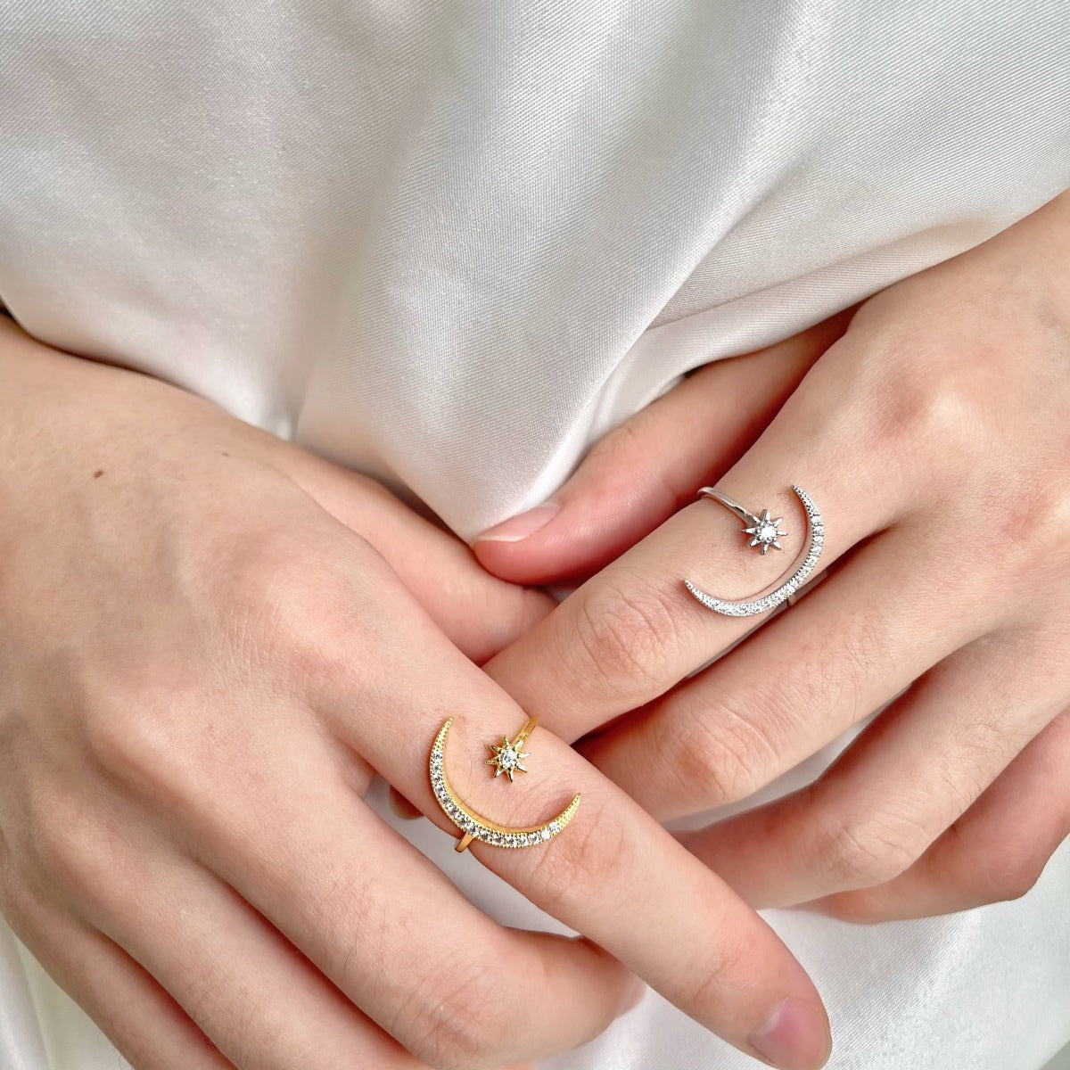 [LuckyStar]Eternity Moon & Star Ring