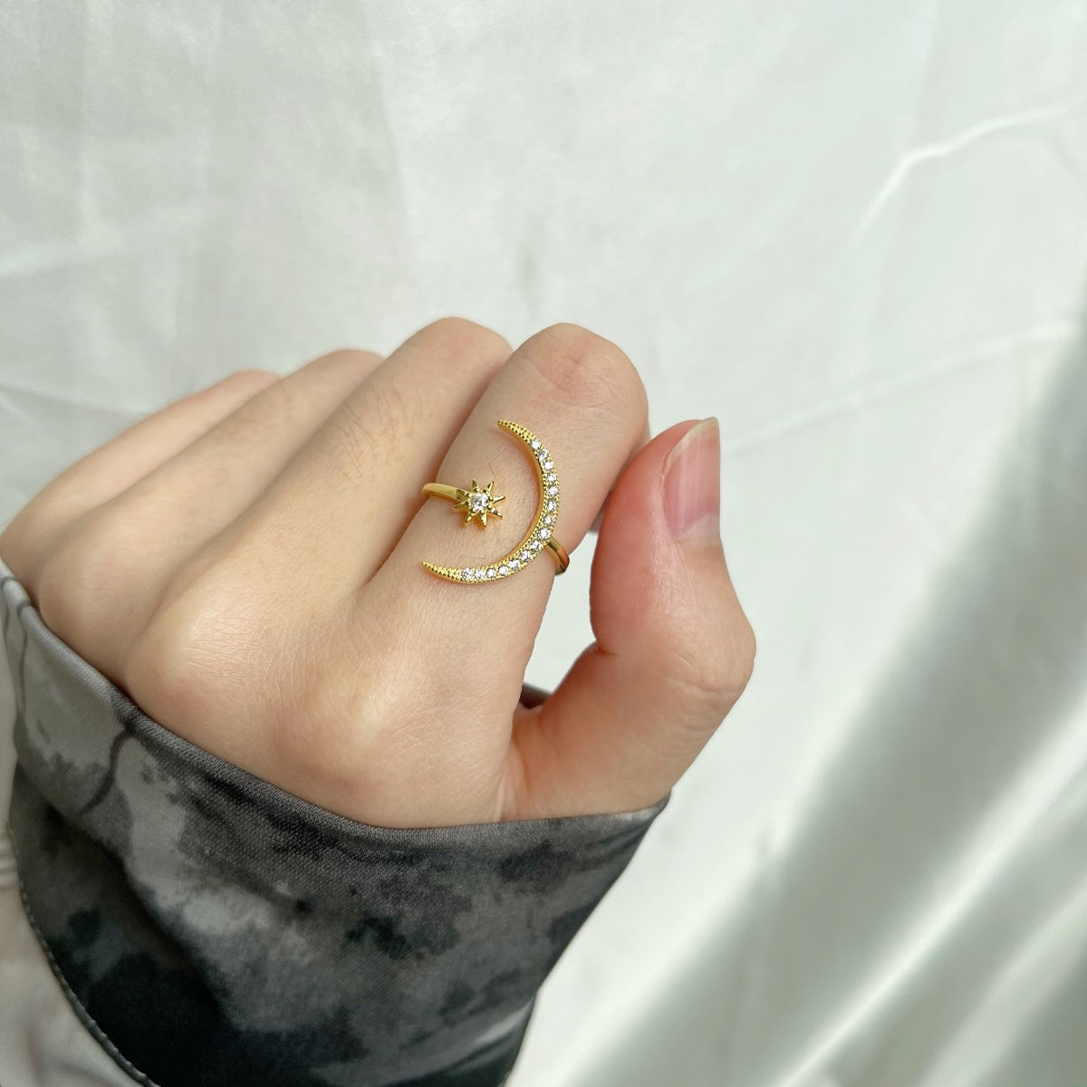 [LuckyStar]Eternity Moon & Star Ring