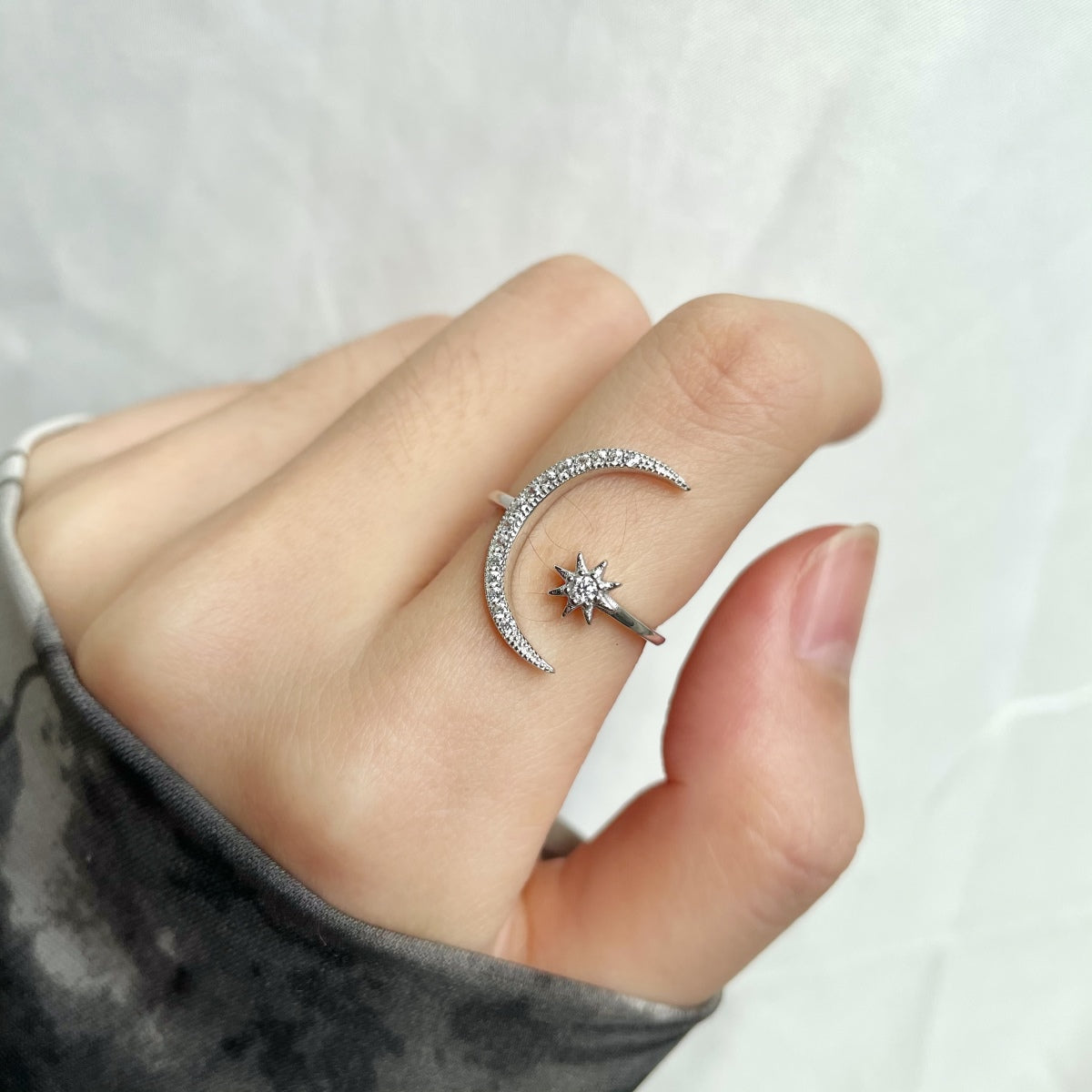 [LuckyStar]Eternity Moon & Star Ring