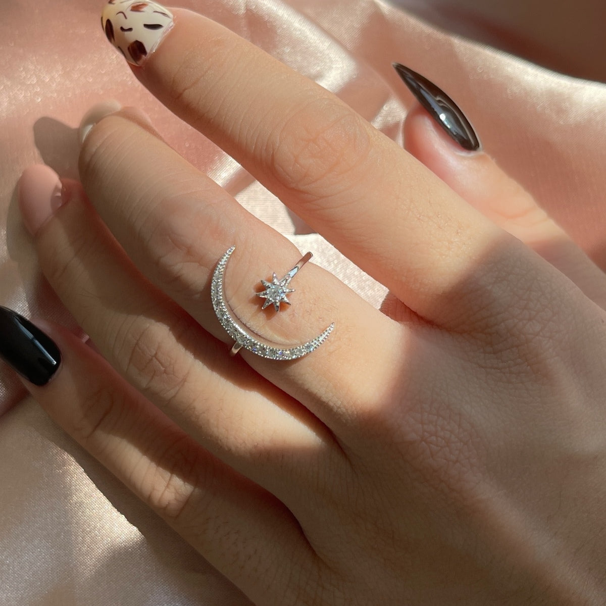 [LuckyStar]Eternity Moon & Star Ring