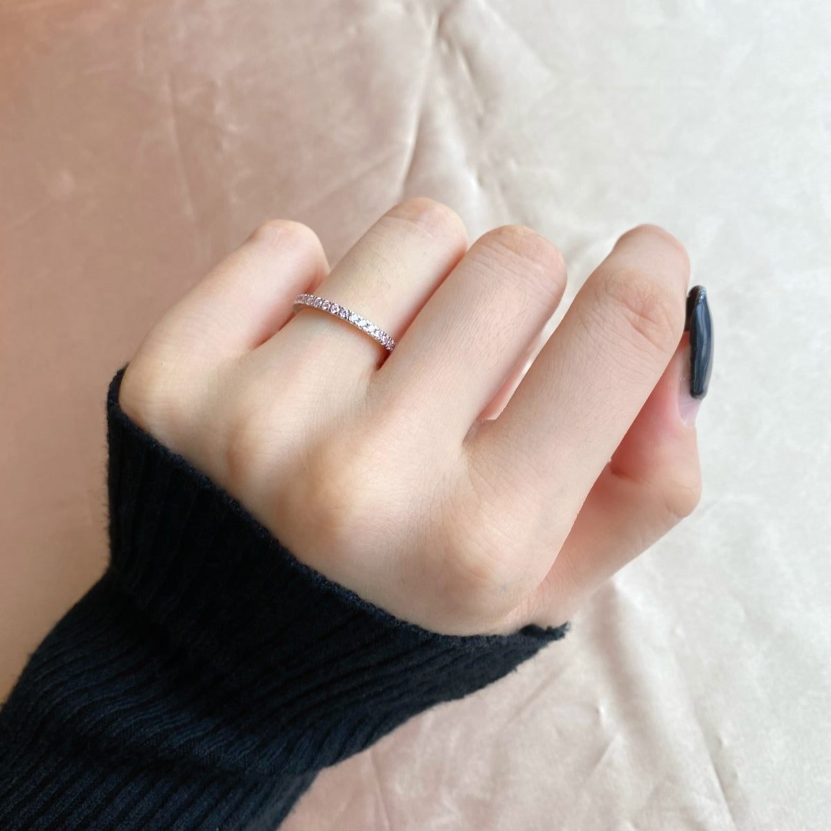[LuckyStar]Delicate Sparkling Round Cut Daily Ring