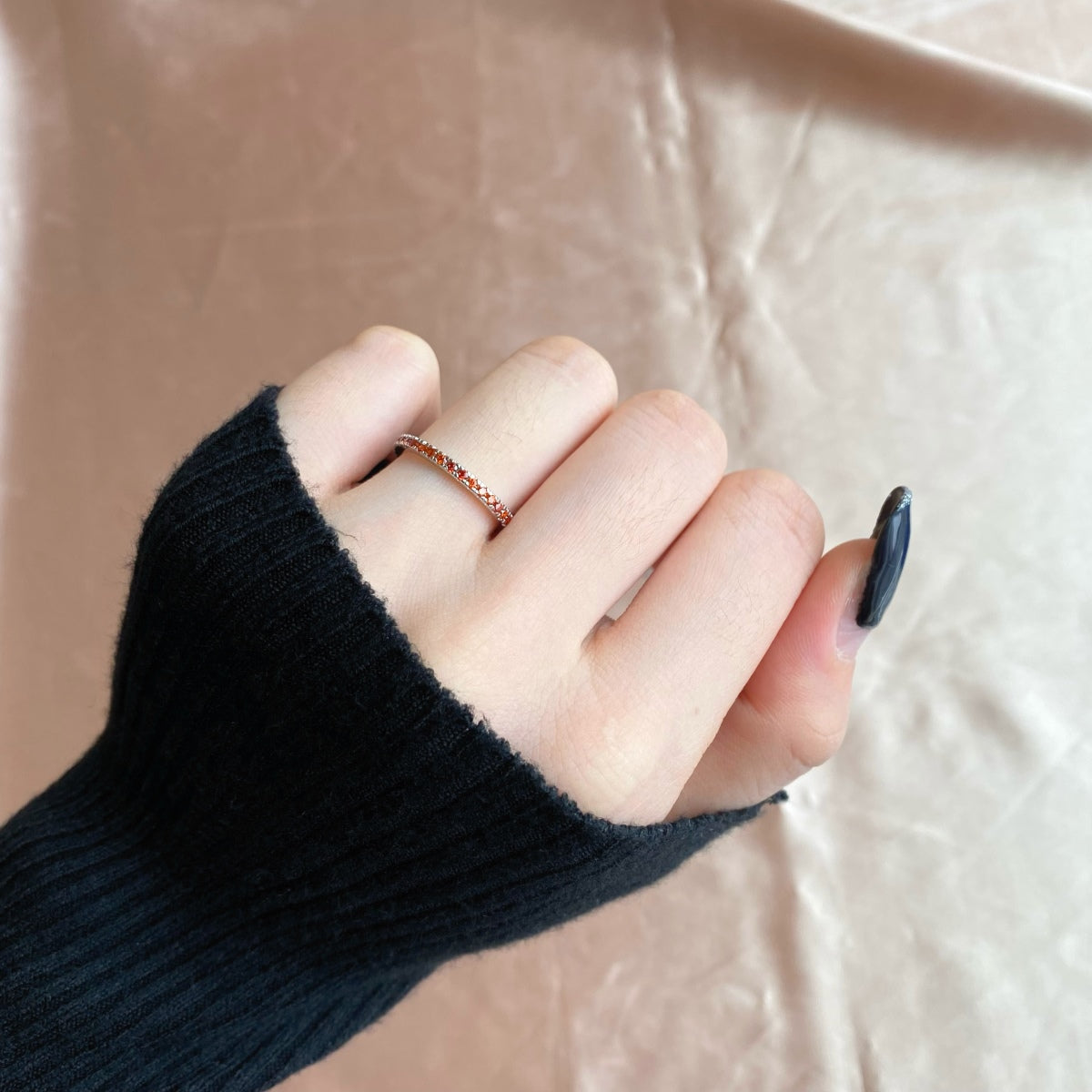 [LuckyStar]Delicate Sparkling Round Cut Daily Ring