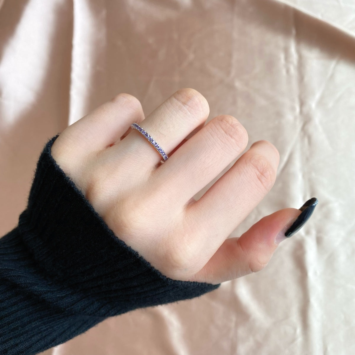 [LuckyStar]Delicate Sparkling Round Cut Daily Ring