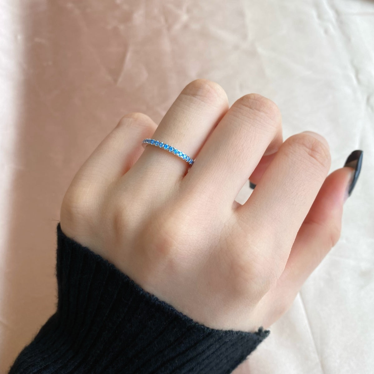 [LuckyStar]Delicate Sparkling Round Cut Daily Ring