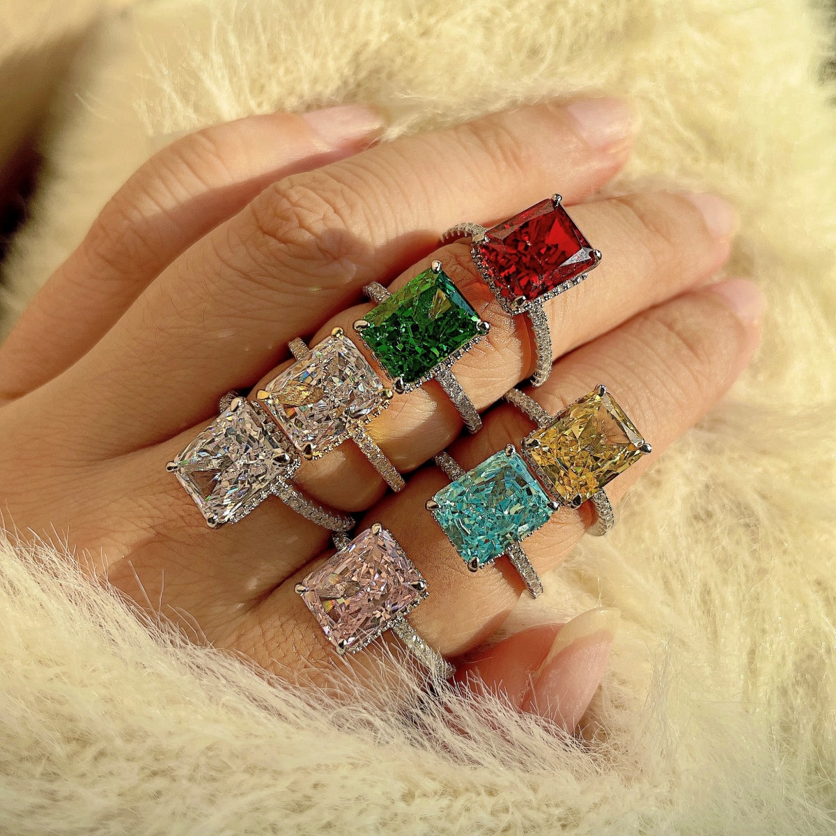 [LuckyStar]4.0 Carat Luxurious Engagement Ring