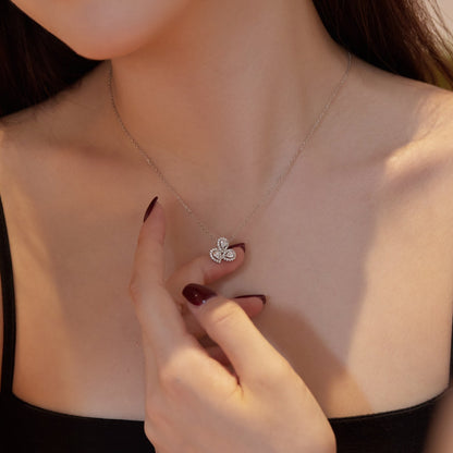 [LuckyStar]Elegant Flower Shape Pear Cut Necklace