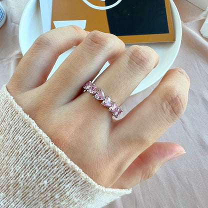 [LuckyStar]0.25 Carat Radiant Romance Heart Cut Lover Ring