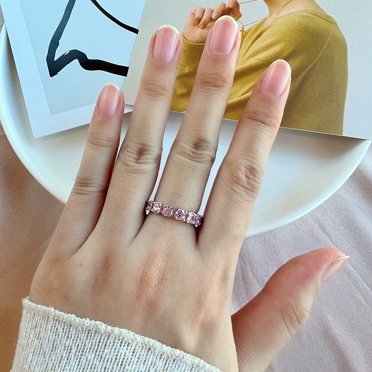 [LuckyStar]Eternity Round Cut Tennis Ring