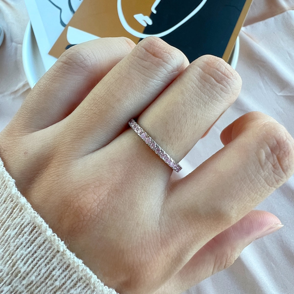 [LuckyStar]Delicate Sparkling Round Cut Daily Ring