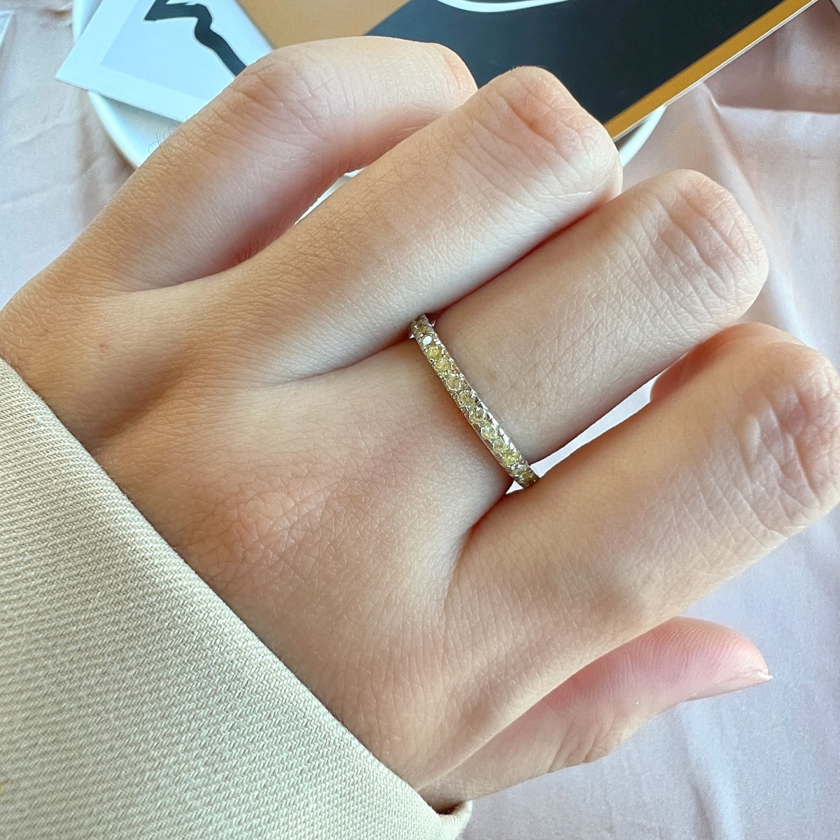 [LuckyStar]Delicate Sparkling Round Cut Daily Ring